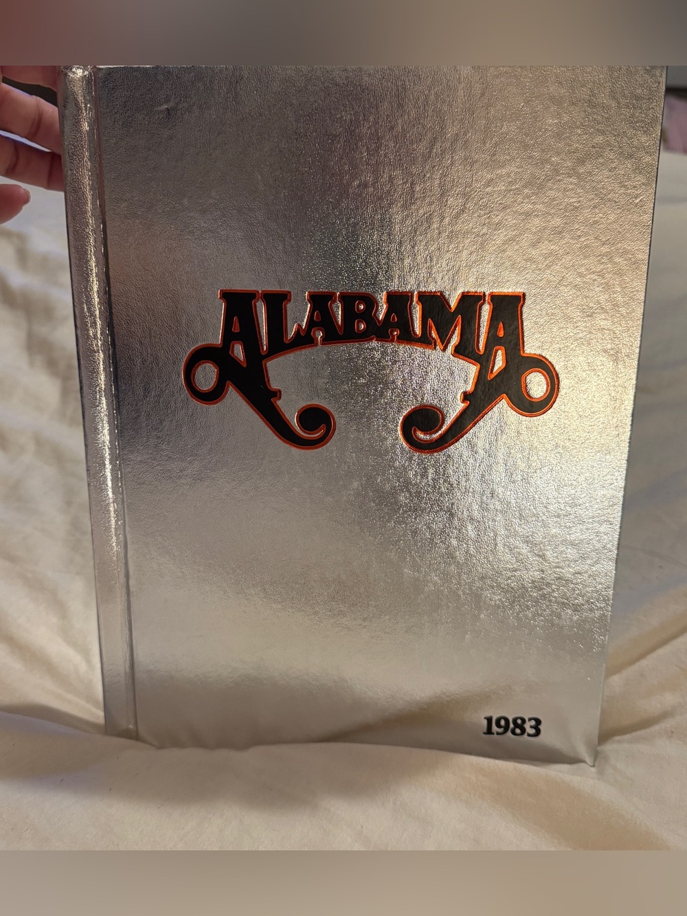 Vintage 1983 Alabama Band Tour Program Souvenir Book Hardcover Silver Yearbook
